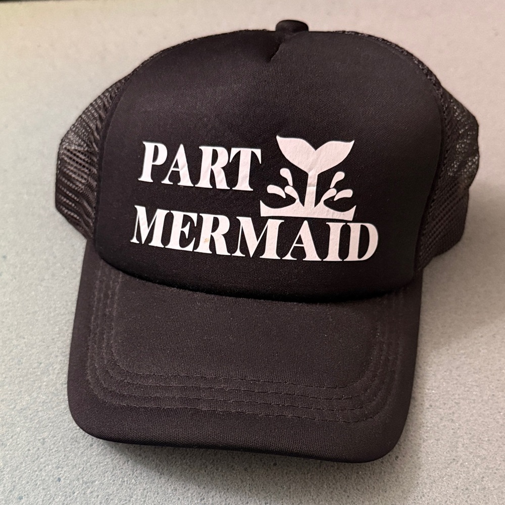 Black 'Part Mermaid' Trucker Hat